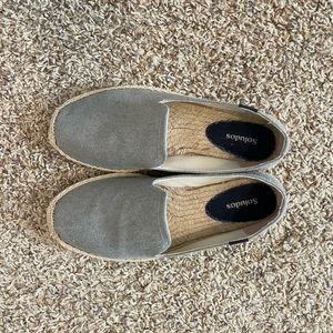 Soludos Grey Smoking Slipper (Espadrilles) - Size 8